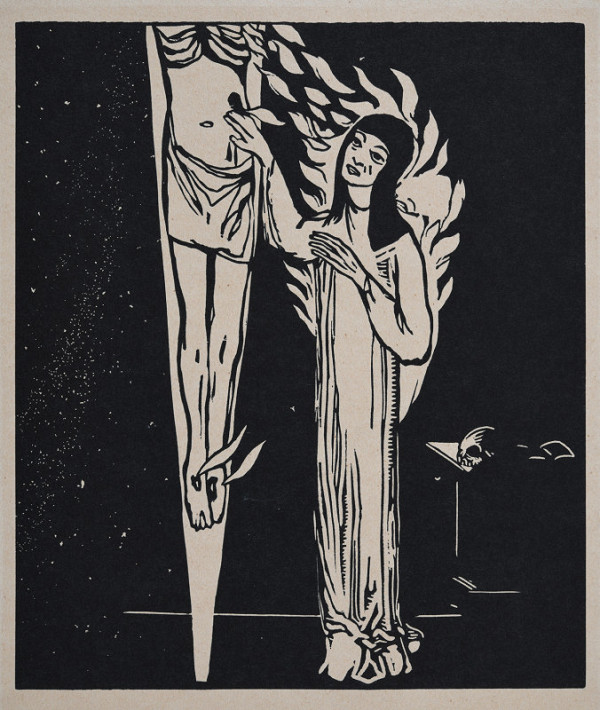 Josef Váchal – Sv. Terezie z Ávily (z cyklu Mystikové a vizionáři) 