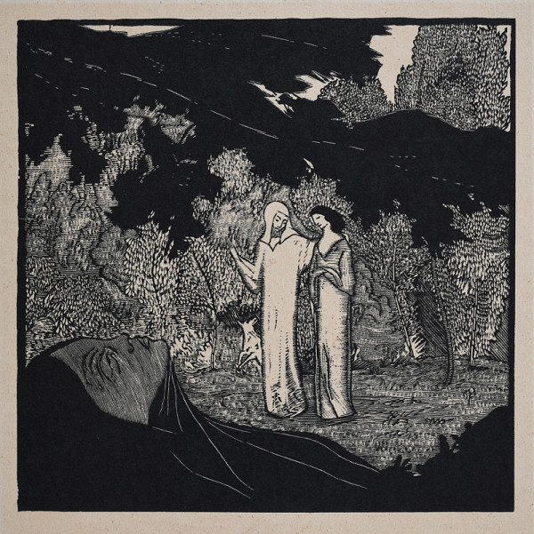 Josef Váchal – Sv. Hildegarda (z cyklu Mystikové a vizionáři) 