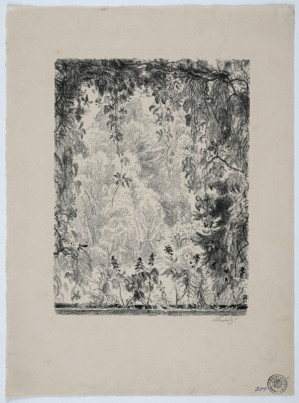 Max Švabinský – Pohled z okna 