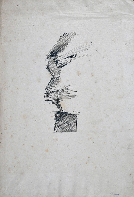 Josef Wagner – Mír (studie ke vstupní plastice na Světovou výstavu v Bruselu 1958) 