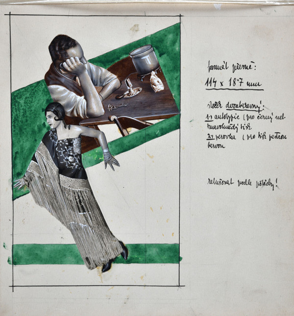 Karel Teige – Figurální kompozice (návrh knižního přebalu) 