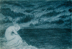 František Kobliha – Sedící žena u jezera 