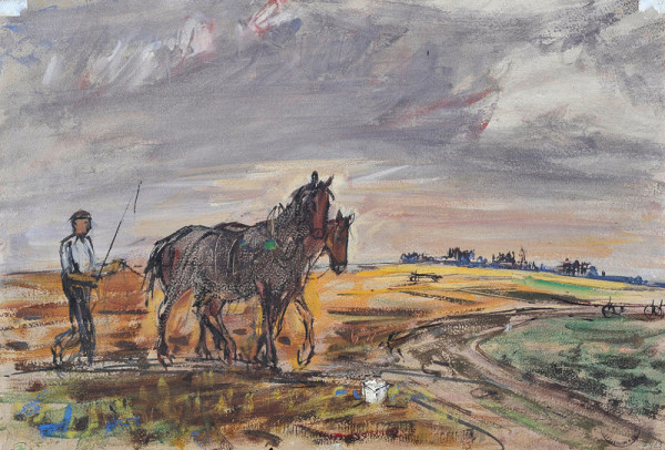 Vojtěch Sedláček – Krajina s koněm 