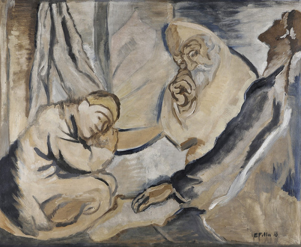 Emil Filla – Spáči ve vlaku III. třídy 