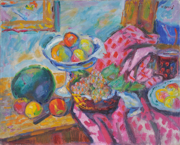 Vincenc Beneš – Zátiší s melounem 