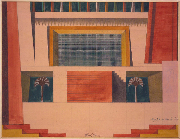 František Tichý – Návrh výpravy k Aidě I 