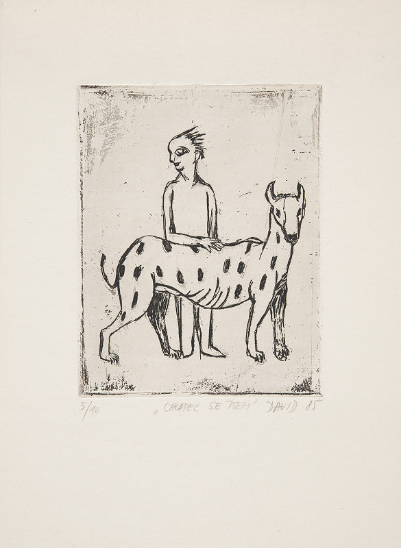 Jiří David – Chlapec se psem 