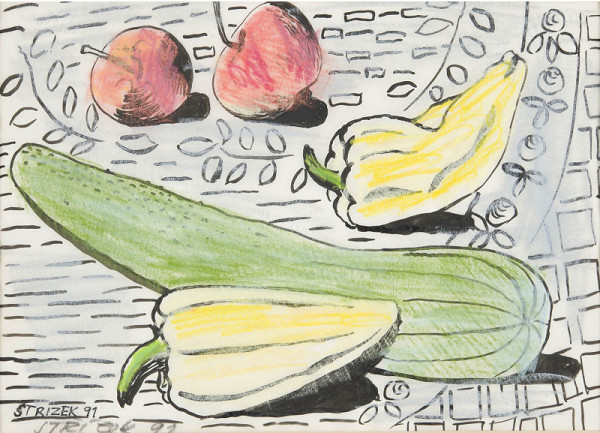 Antonín Střížek – Zelenina (z výstavy Na bidýlku, Brno 1991) 