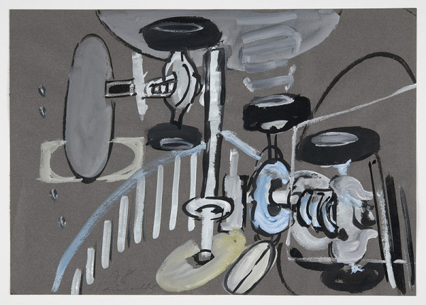 Jiří Načeradský – Bez názvu (Šedý stroj, Zátiší) 