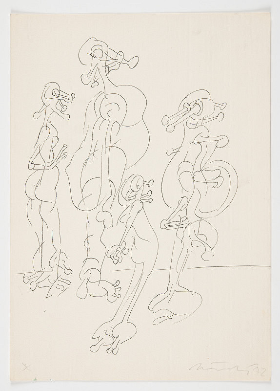 Jiří Načeradský – Bez názvu (Čtyři figury - lekce) 