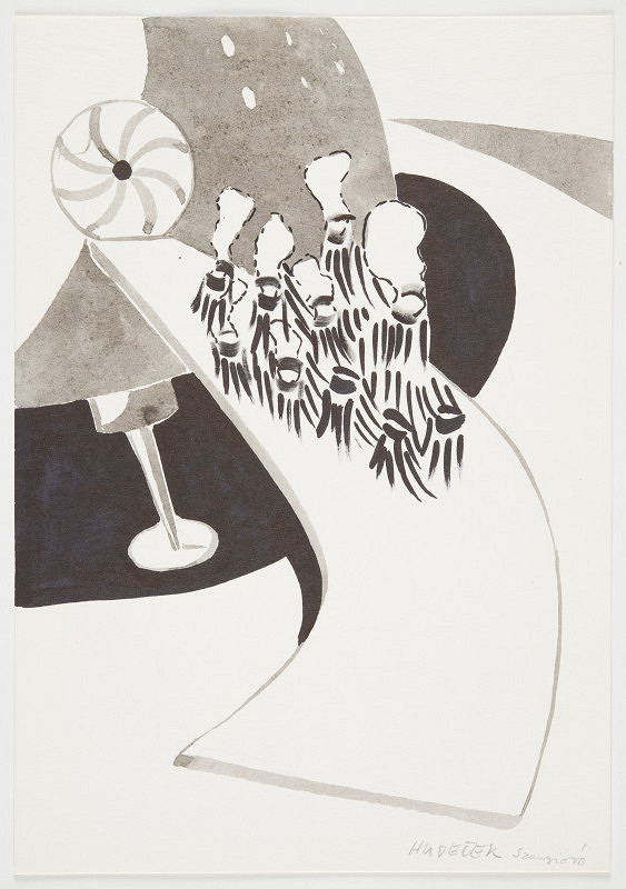 Aleš Hudeček, Katarína Szanyi (Szanyiová) – Kresba (vesmírný bar) 