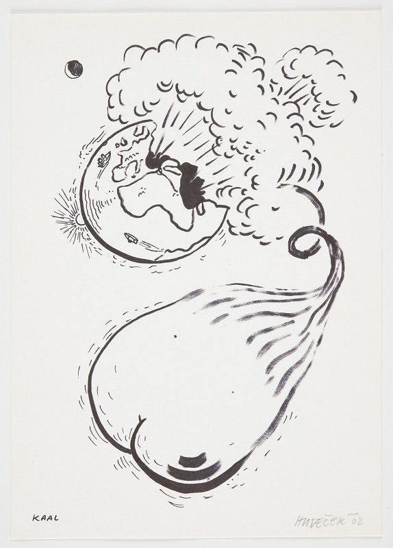 Aleš Hudeček – KAAL 1 (reprodukováno v katalogu výstavy Na bidýlku C.A.P.D.P., Na Bidýlku 2002) 