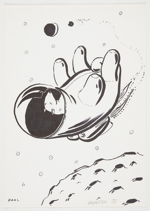 Aleš Hudeček – KAAL 2 (reprodukováno v katalogu výstavy Na bidýlku C.A.P.D.P., Na Bidýlku 2002) 