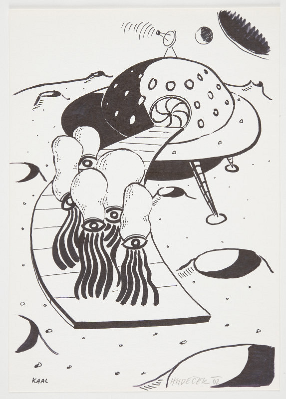 Aleš Hudeček – KAAL 3 (reprodukováno v katalogu výstavy Na bidýlku C.A.P.D.P., Na Bidýlku 2002) 