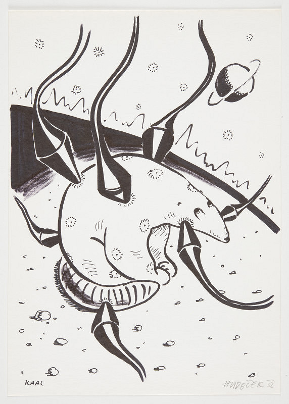 Aleš Hudeček – KAAL 4 (reprodukováno v katalogu výstavy Na bidýlku C.A.P.D.P., Na Bidýlku 2002) 