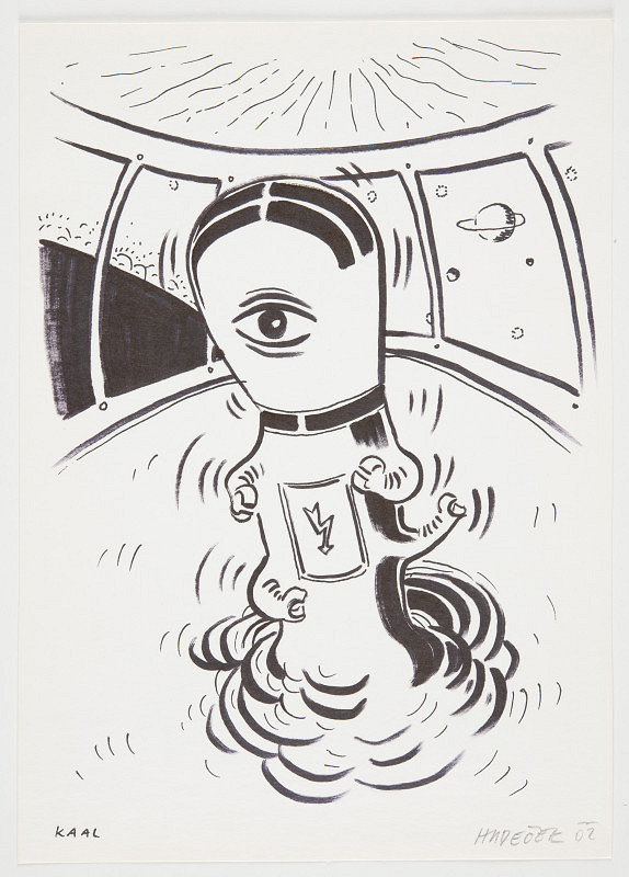 Aleš Hudeček – KAAL 5 (reprodukováno v katalogu výstavy Na bidýlku C.A.P.D.P., Na Bidýlku 2002) 