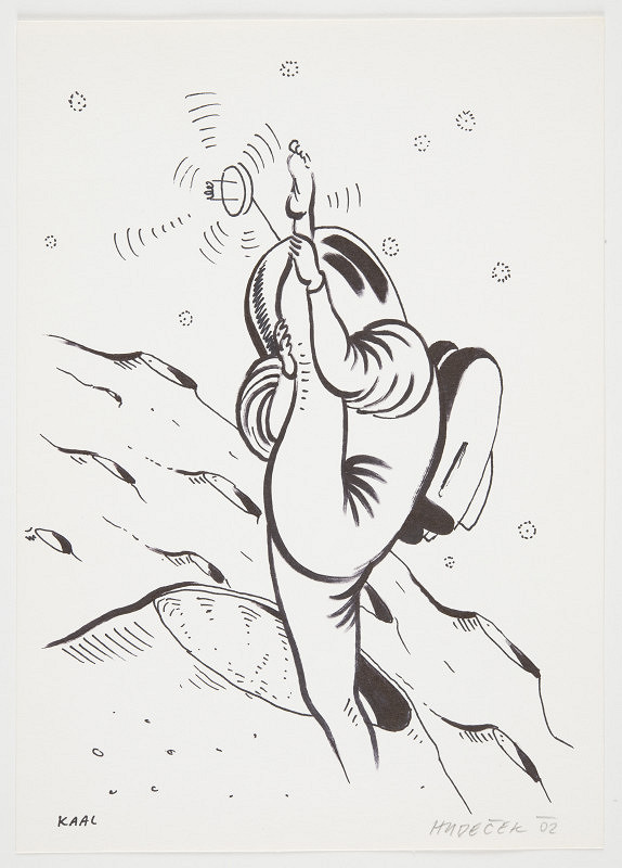 Aleš Hudeček – KAAL 6 (reprodukováno v katalogu výstavy Na bidýlku C.A.P.D.P., Na Bidýlku 2002) 