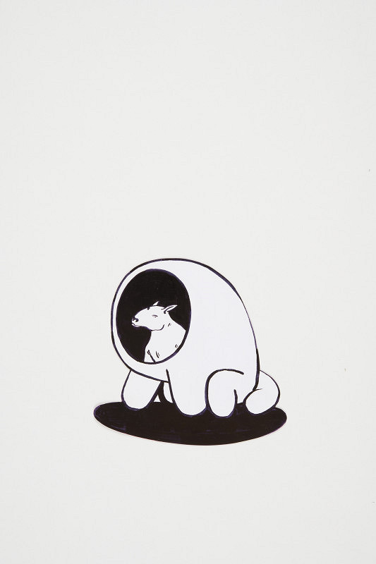 Aleš Hudeček – KAAL 7 (reprodukováno v katalogu výstavy Na bidýlku C.A.P.D.P., Na Bidýlku 2002) 