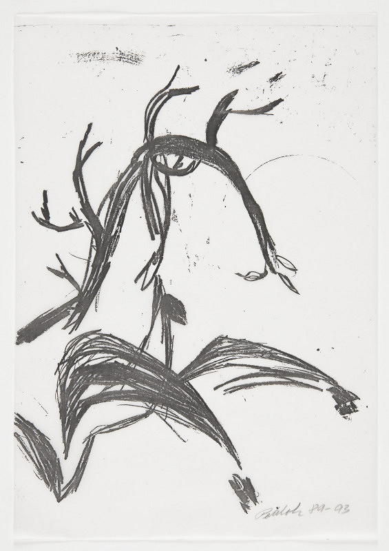 Jiří Petrbok – Kresba 1 (List katalogu J. P. Útržky skutečnosti 1993) 