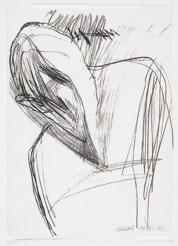 Jiří Petrbok – Kresba 3 (List katalogu J. P. Útržky skutečnosti 1993) 