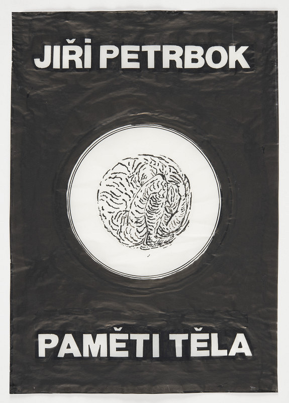 Jiří Petrbok – Titulní list katalogu J. P. Paměti těla 