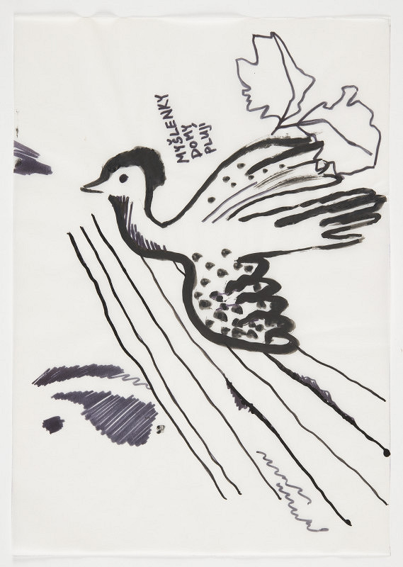 Kateřina Štenclová – Kresby (katalogu výstavy Na bidýlku "KŠ: obrazy") 