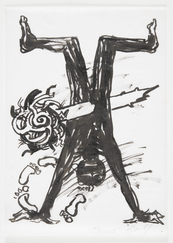 Tomáš Císařovský – Bez názvu (z katalogu výstavy Na bidýlku "Mladí pražští výtvarníci") 