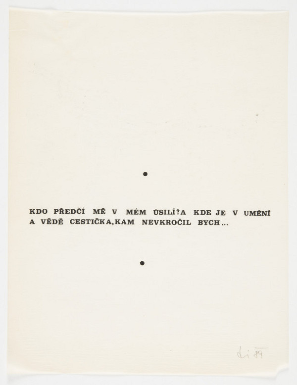 Stanislav Diviš – Kresba ke katalogu výstavy Na bidýlku "Obrazy a kresby" 