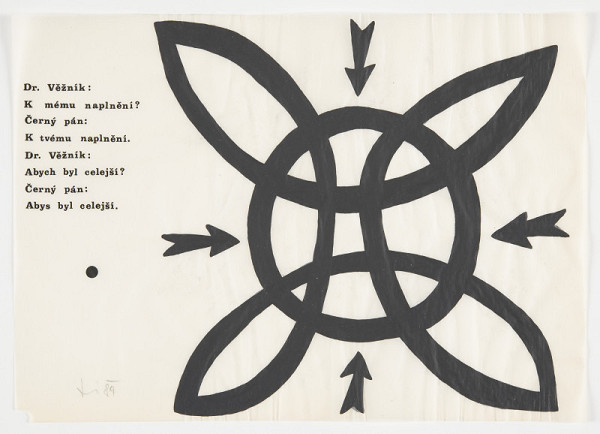 Stanislav Diviš – Kresba ke katalogu výstavy Na bidýlku "Obrazy a kresby" 