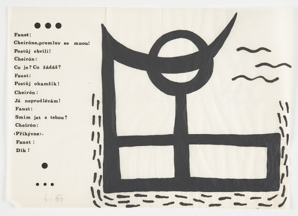 Stanislav Diviš – Kresba ke katalogu výstavy Na bidýlku "Obrazy a kresby" 