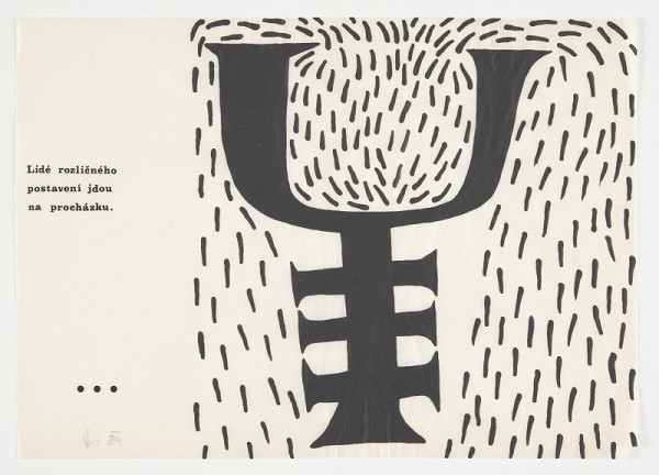 Stanislav Diviš – Kresba ke katalogu výstavy Na bidýlku "Obrazy a kresby" 