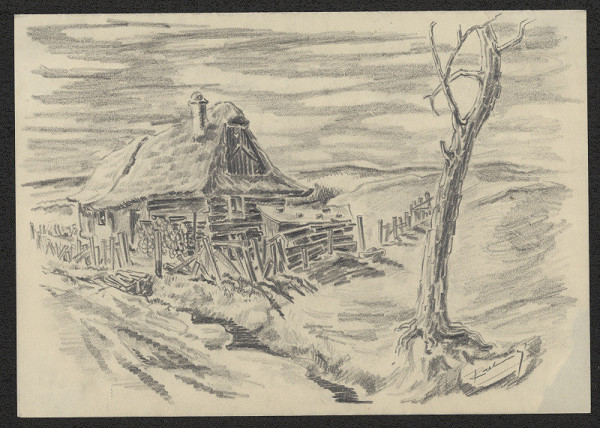 Jiří Rathouský – kresba - krajina 