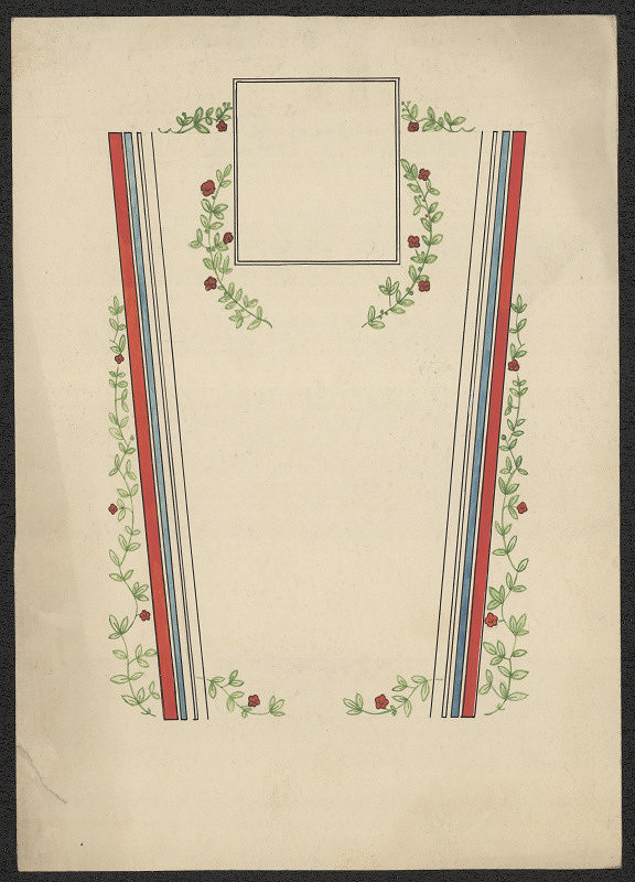 Jiří Rathouský – skica - bianco diplom 