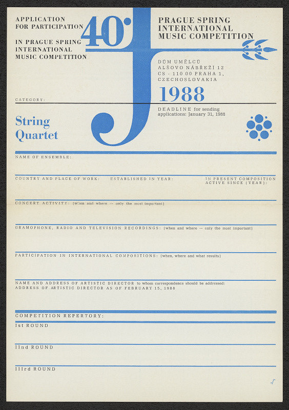 Jiří Rathouský – 40. Pra.... String Quartet 