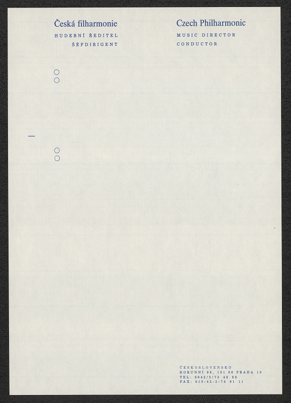 Jiří Rathouský – ČF Česká filharmonie 