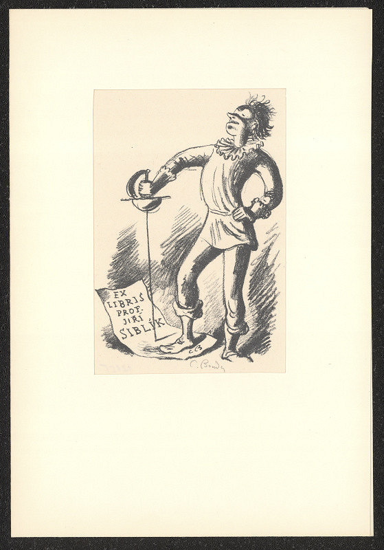 Cyril Bouda – Exlibris Prof. Jiří Siblík 