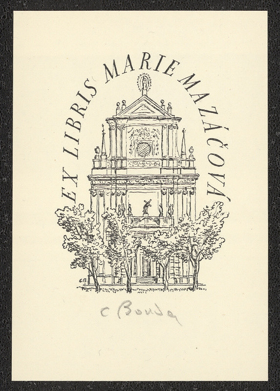 Cyril Bouda – Exlibris Marie Mazáčová 
