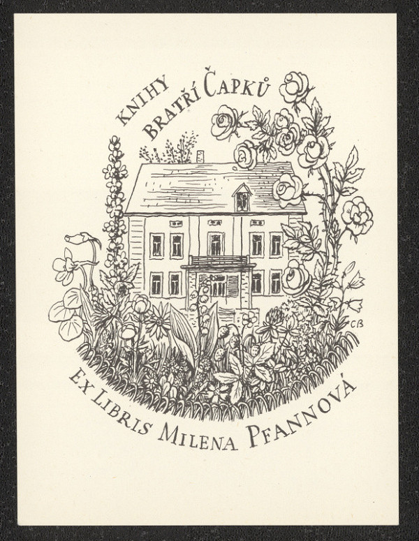Cyril Bouda – Knihy bratří Čapků Exlibris Milena Pfannová 