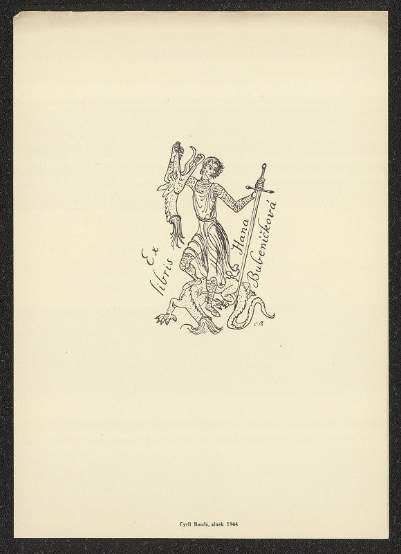 Cyril Bouda – Exlibris Hana Bubeníčková 