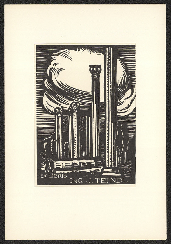 Helena Bochořáková-Dittrichová – Exlibris ing. J. Teindl 