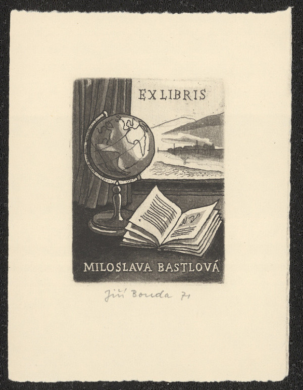 Jiří Bouda – Ex libris Miloslava Bastlová 