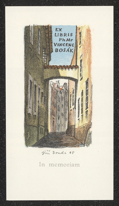 Jiří Bouda – Ex libris PhMr. Vincenc Bosák 