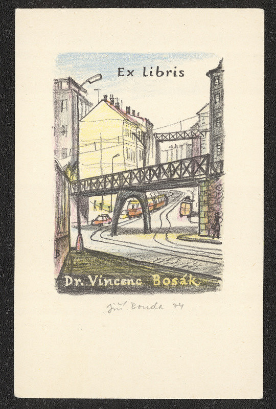 Jiří Bouda – Ex libris dr. Vincenc Bosák 