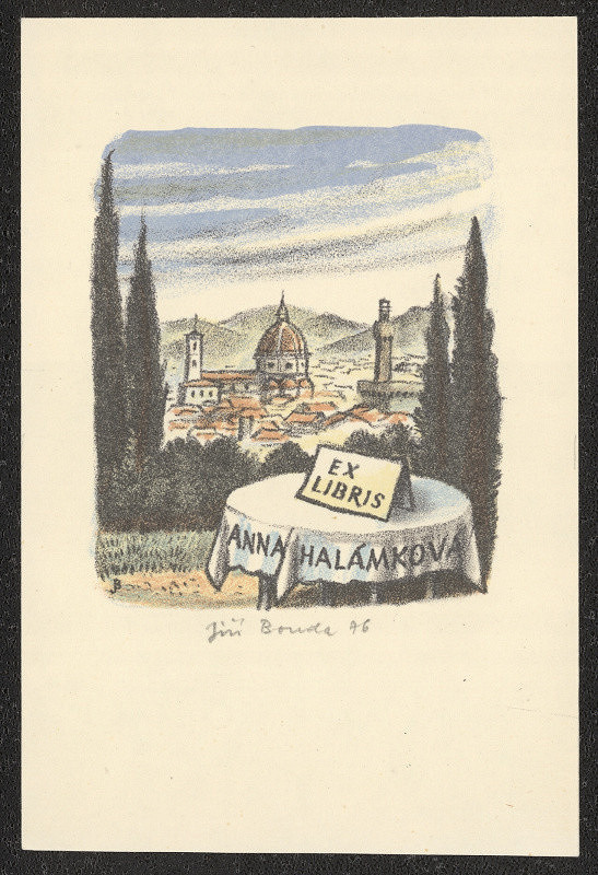 Jiří Bouda – Ex libris Anna Halámková 