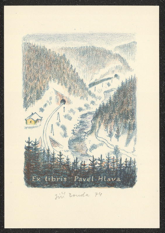 Jiří Bouda – Ex libris Pavel Hlava 