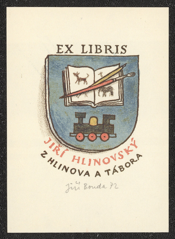 Jiří Bouda – Ex libris Jiří Hlinovský z Hlinova a Tábora 