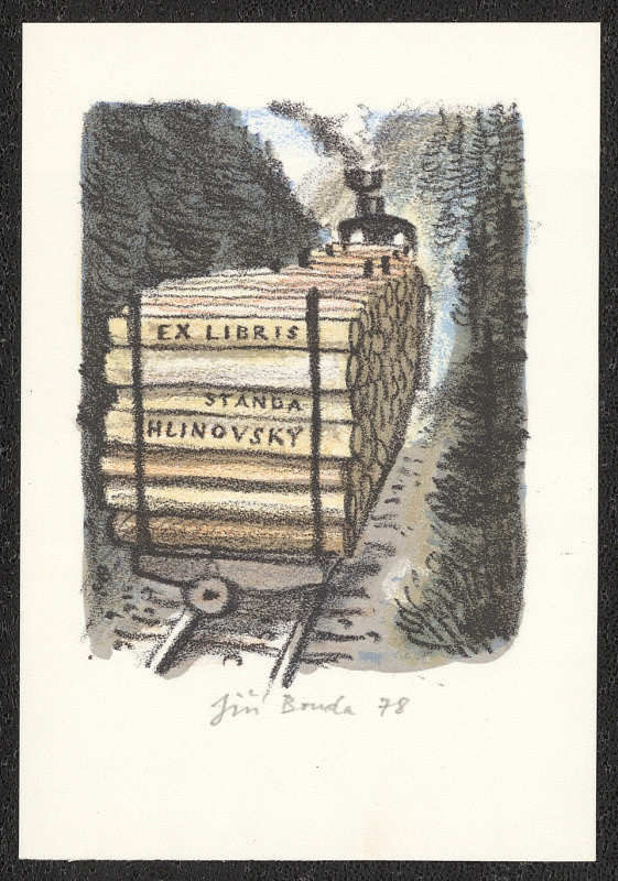 Jiří Bouda – Ex libris Standa Hlinovský 