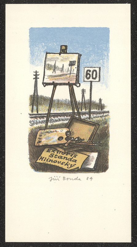 Jiří Bouda – Ex libris Standa Hlinovský 