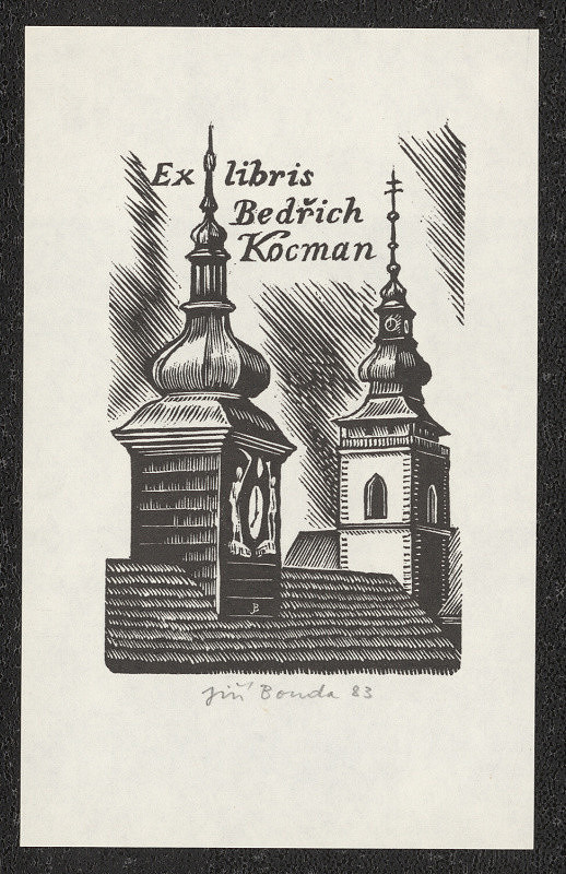 Jiří Bouda – Ex libris Bedřich Kocman 