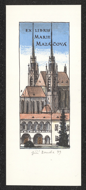 Jiří Bouda – Ex libris Marie Mazáčová 